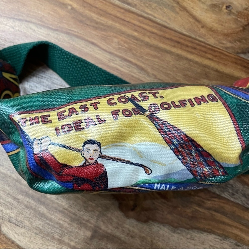 Nordic House Design NYC Unisex Fanny pack Golf Print Green Blue Red Yellow - Picture 12 of 16